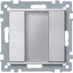 Merten-KNX 1-es nyomógomb , SystemM, alumínium MTN627560
