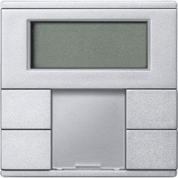 Merten-KNX 2-es multifunkciós falimodul hőmérséklet szabályozóval, SystemM, alumínium MTN6212-0460