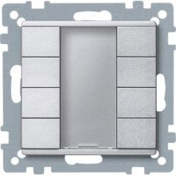 Merten-KNX 4-es nyomógomb , SystemM, alumínium MTN627860