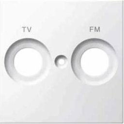 Merten Tv-R Fedlap, 2 Kimenettel, System-M, Polárfehér MTN299919