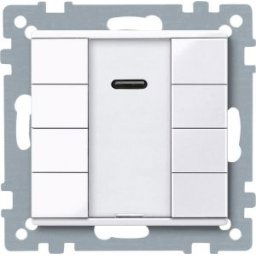 Merten-KNX 4-es IR nyomógomb , SystemM, polár fehér, fényes MTN617519