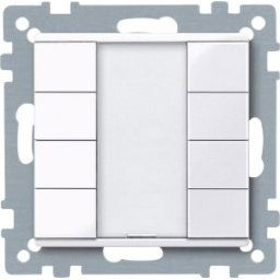 Merten-KNX 4-es nyomógomb , SystemM, polár fehér, fényes MTN617419