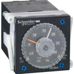 Zelio Time 48x48mm panelre szerelhető aszimmetrikus ütemező időrelé, 2 CO, 5A, 24-240V AC/DC 11 tűs