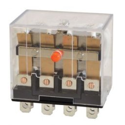Miniatűr teljesítmény relé 24V DC / 4×CO (10A, 230V AC / 28V DC)