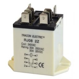 Nagyteljesítményű relé 48V DC / 2×CO (30A, 230V AC / 28V DC)