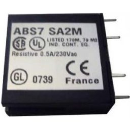 Modicon ABE7 relé, SSR, kimeneti, tekercs 24 VDC, kimenet 24…230VAC, 0,5 A, 10mm