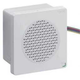Harmony XVSV DIN96 (96x96 mm) elektromos hangjelző, szerkeszthető jelzés, NPN, 100-230VAC, fehér