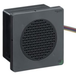 Harmony XVSV DIN96 (96x96 mm) elektromos hangjelző, szerkeszthető jelzés, PNP, 12-24VDC, fekete