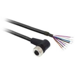 PREWIRED M12 FEMALE 8PINS 20M PUR 90D