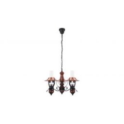 Csillár ENNA 3x40 W Bronz, Fekete, Dió
