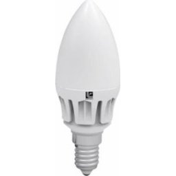 Power Ledes izzó Gyertya formájú Szabályozható E14 6W Fehér Hideg fehér 6000k 230V
