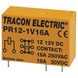 Print relé 12V DC / 1×CO (16A, 230V AC / 30V DC)