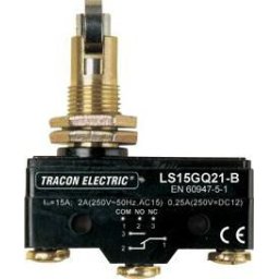 Helyzetkapcsoló, görgős 1×CO, 2A/230V AC, 90°, IP00