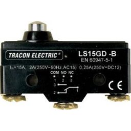 Helyzetkapcsoló, rövid kúpos, ütküzős 1×CO, 2A/230V AC, IP00