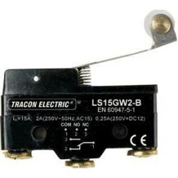 Helyzetkapcsoló, rugószáras-görgős 1×CO, 2A/230V AC, 35mm, IP00