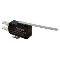 Helyzetkapcsoló, mikro, rugószáras 1×CO 10(3)A/230V, 52mm, 6,3x0,8 mm, IP00