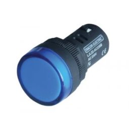 LED-es jelzőlámpa, kék 24V AC/DC, d=22mm
