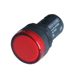 LED-es jelzőlámpa, piros 24V AC/DC, d=22mm