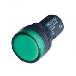 LED-es jelzőlámpa, zöld 48V AC/DC, d=22mm