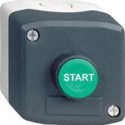 Harmony XALD tokozott nyomógomb, 1NO zöld nyomógomb, "Start" felirat