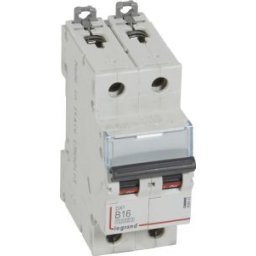 DX3 Kismegszakító 2P B 16A 10kA/16kA 408942
