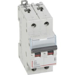 DX3 Kismegszakító 2P B 6A 10kA/16kA 408939