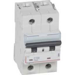 DX3 Kismegszakító 2P C 100A 10kA/16kA 408641