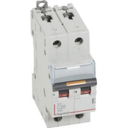 DX3 Kismegszakító 2P C 20A 25kA 409769