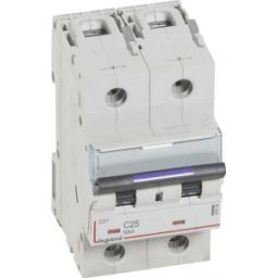 DX3 Kismegszakító 2P C 25A 50kA 410150