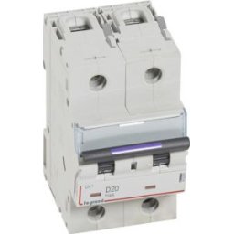DX3 Kismegszakító 2P D 20A 50kA 410201