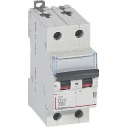 DX3 Kismegszakító 2P D 20A 6kA 408032