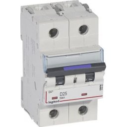 DX3 Kismegszakító 2P D 25A 50kA 410202