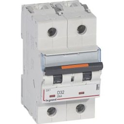 DX3 Kismegszakító 2P D 32A 25kA 409823