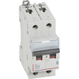 DX3 Kismegszakító 2P D 63A 6kA 408037