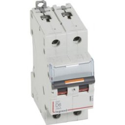 DX3 Kismegszakító 2P D 6A 25kA 409818