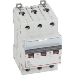 DX3 Kismegszakító 3P C 6A 10kA/16kA 409251