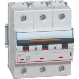 DX3 Kismegszakító 3P D 16A 25kA 409833