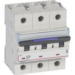 DX3 Kismegszakító 3P D 25A 50kA 410215