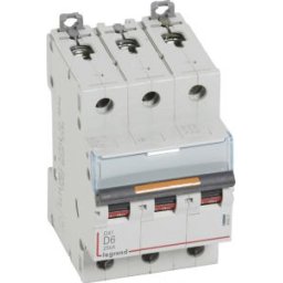 DX3 Kismegszakító 3P D 6A 25kA 409831