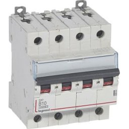 DX3 Kismegszakító 4P B 10A 10kA/16kA 409063