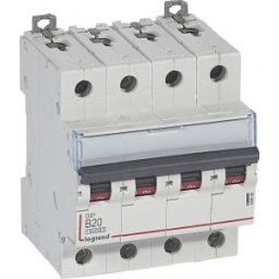 DX3 Kismegszakító 4P B 20A 10kA/16kA 409066