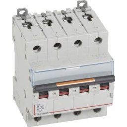 DX3 Kismegszakító 4P B 20A 25kA 409743