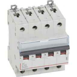 DX3 Kismegszakító 4P C 10A 10kA/16kA 409334