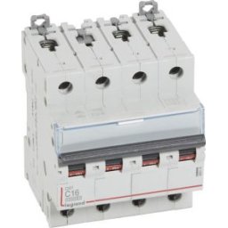 DX3 Kismegszakító 4P C 16A 10kA/16kA 409336