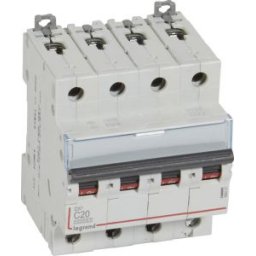 DX3 Kismegszakító 4P C 20A 10kA/16kA 409337