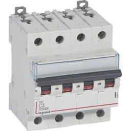 DX3 Kismegszakító 4P C 3A 10kA/16kA 409331