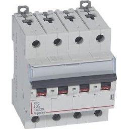 DX3 Kismegszakító 4P C 6A 10kA/16kA 409333
