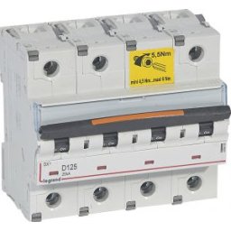 DX3 Kismegszakító 4P D 125A 25kA 409855