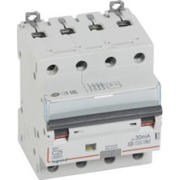 Dx3 4P Kombinált Áram-Védőkapcsoló C25 6000A / 10Ka 30Ma A-Hpi 411246