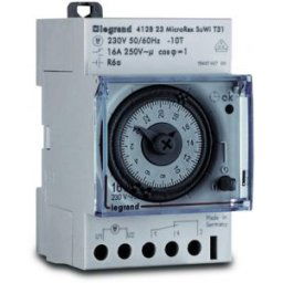 Microrex T31 Napi Programkapcsoló Autómatikus Téli/Nyári Időszámítás Átállás, Vízszintes Előlappal 412823